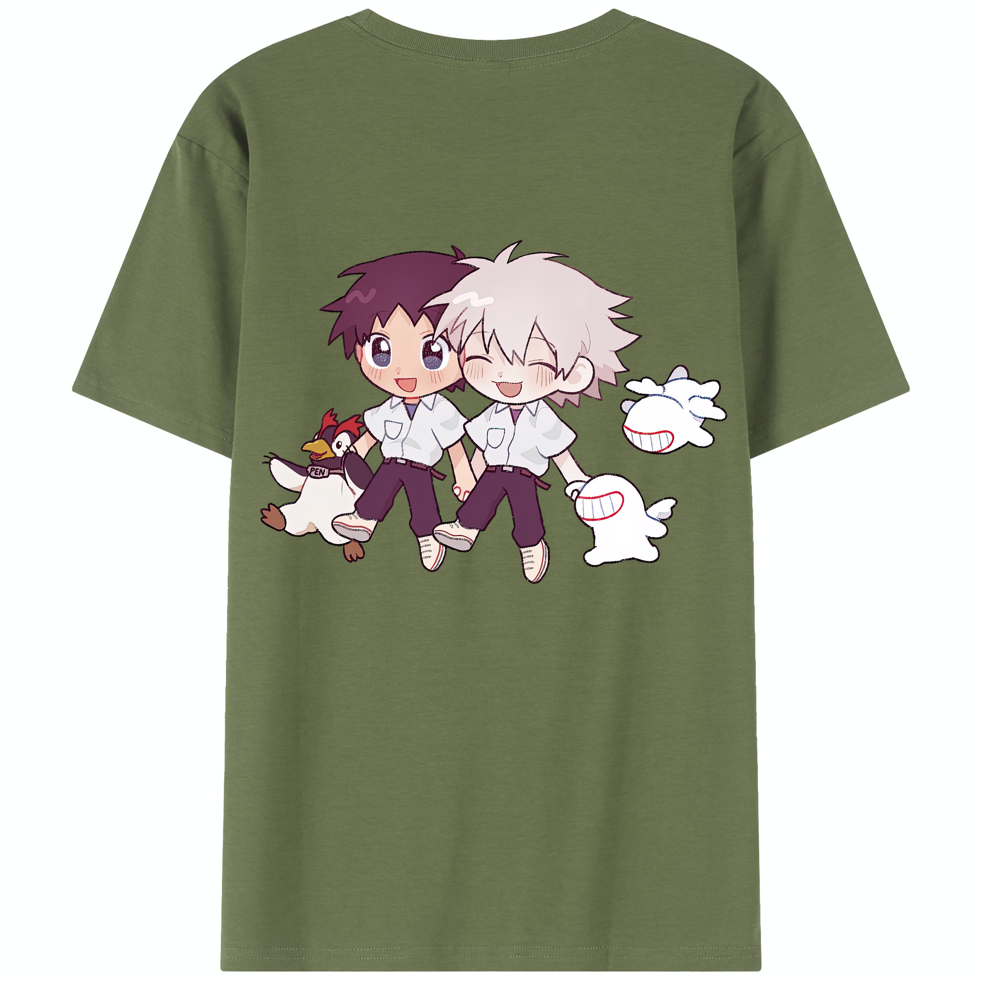 （画像用） EVA 新世紀エヴァンゲリオン 綿100％半袖Tシャツ（背面プリント）